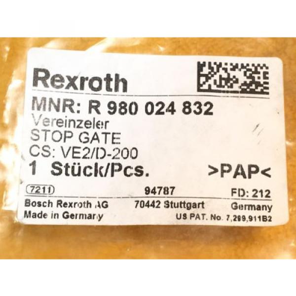 ***NEW*** USA Germany REXROTH R 980 024 832 PNEUMATIC STOP GATE TYPE VE2/D-200 #2 image