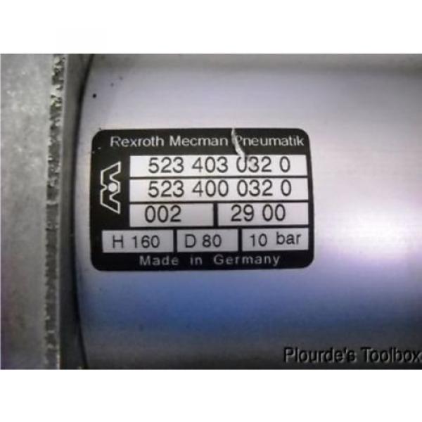New Singapore Canada Rexroth Pneumatik Mecman Cylinder, 160 Stroke, 10 Bar, 523 403 032 0 #3 image