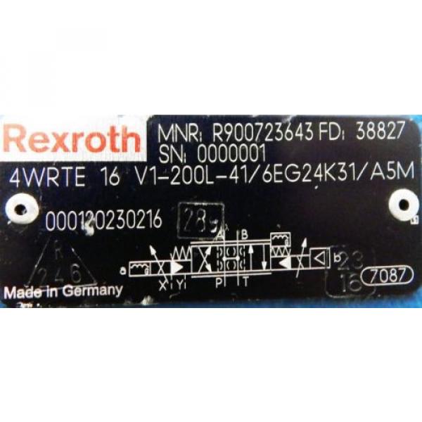 Rexroth Korea Canada 4WRTE-42/M R900891138 + 4WRTE 16 V1-200L-41 R900723643 -used- #4 image