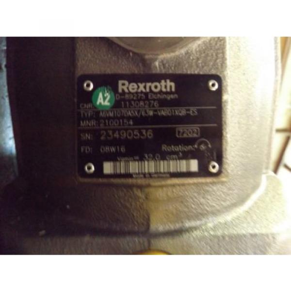 REXROTH India France AXIAL HYDRAULIC PUMP A6VM107DA5X MADE IN GERMANY COUNTER CLOCKWISE NEW #3 image