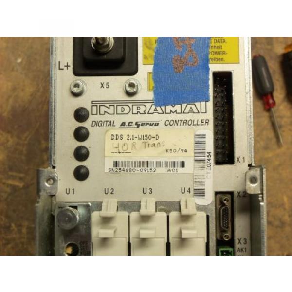 REXROTH India Russia INDRAMAT DDS2.1-W150-D POWER SUPPLY AC SERVO CONTROLLER DRIVE #8 #2 image