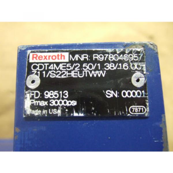 REXROTH Canada china CDT4ME5/2.50/1.38/16.0 HYDRAULIC CYLINDER - NEW #2 image