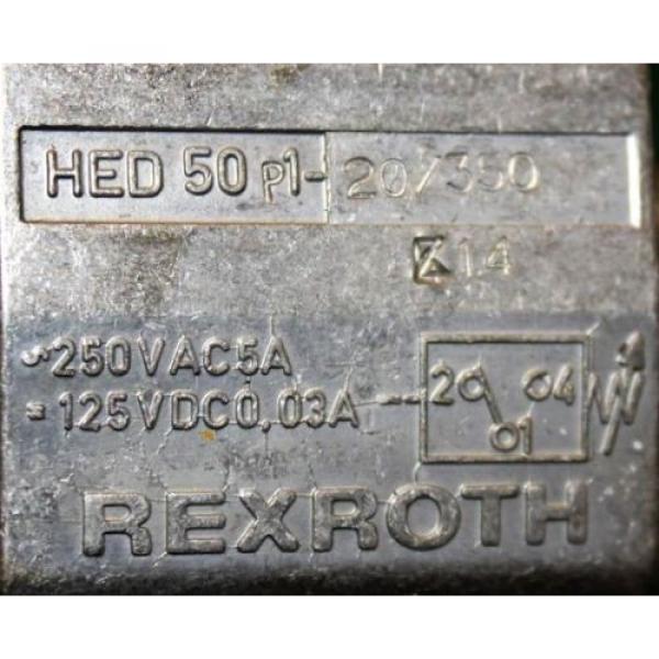 Rexroth Korea Japan HED 50 P1-20/350 | Hydraulic Valve Hydro Electric Pressure Switch #4 image