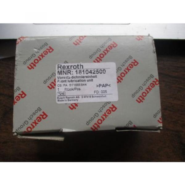 NEW Italy India REXROTH FRONT LUBRICATION UNIT 181042500 #1 image