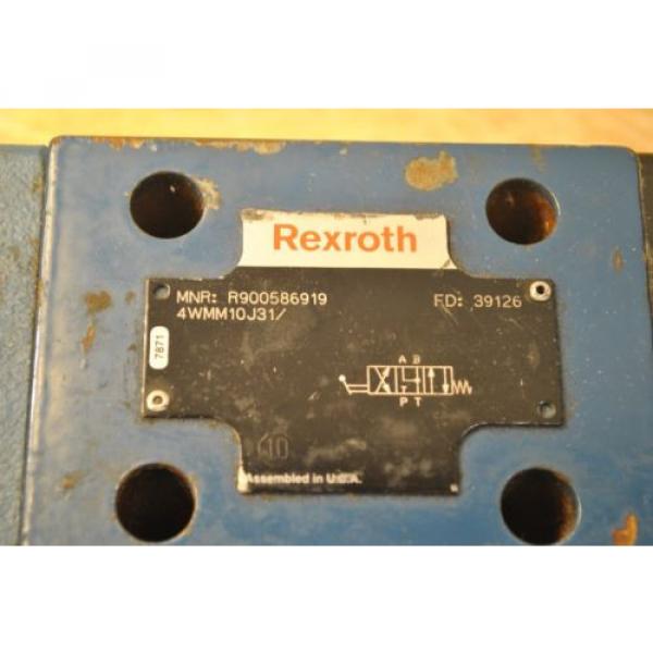 Bosch India Singapore Rexroth R900586919 4WMM10J31 Hydraulic Directional Control Valve #2 image