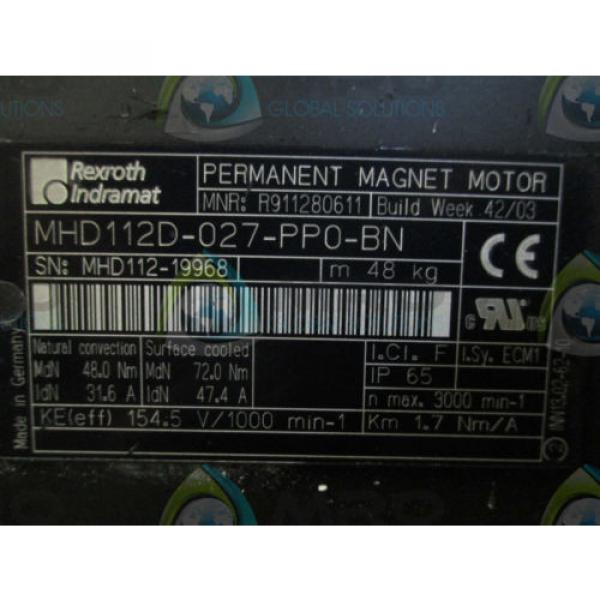 REXROTH Russia France INDRAMAT MHD112D-027-PP0-BN PERMANENT MAGNET MOTOR *NEW IN BOX* #8 image