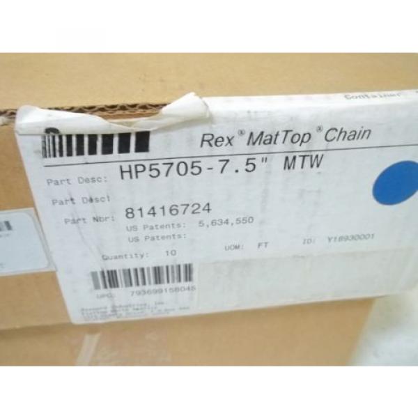 REXROTH China Korea HP5705-7.5&#034; MAT TOP CHAIN *NEW IN BOX* #4 image