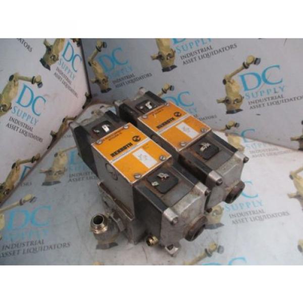 REXROTH Mexico Germany 4WE10G21/AW110NZ4V 4 WAY SOLENOID VALVES WITH MANIFOLD ASSEMBLY #3 image