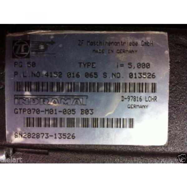BOSCH Korea Egypt REXROTH INDRAMAT ZF PG 50 GEARBOX MODEL GTP070-M01-005 B03 RATIO 5 #5 image