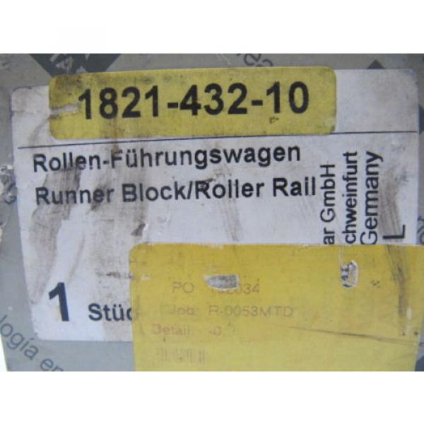 (NEW) Mexico Singapore Rexroth Star Runner Block / Roller Rail 1821-432-10 #3 image