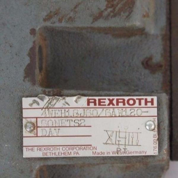 REXROTH USA Greece 4WEH16J60/6AW120-60NETS2 VALVE W/ Z2FS-6-2-41-10V &amp; 4WE6J52/AW120-60 #5 image