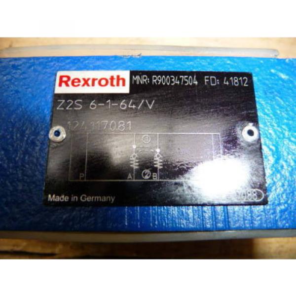 REXROTH Canada Australia Z2S 6-1-64/V HYDRAULIC VALVE R900347504 #7 image