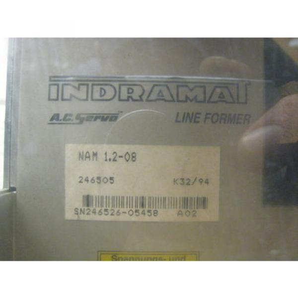 Rexroth Russia Canada Indramat NAM 1.2-08 AC Servo Drive Line Former Used Free Shipping #3 image