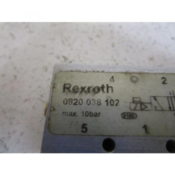 REXROTH France France VALVE 0820 038 102 (AS PICTURED) *USED* #2 image