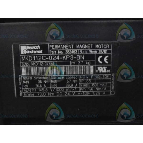 REXROTH Mexico India INDRAMAT MKD112C-024-KP3-BN MAGNET MOTOR *NEW IN BOX* #2 image