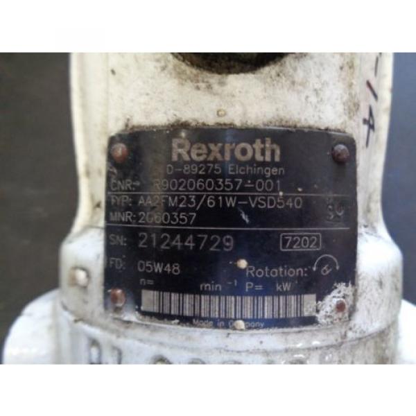 Rexroth Canada Canada hydraulic pump AA2FM23/61W-VSD540 Bent axis piston R902060357-001 #3 image