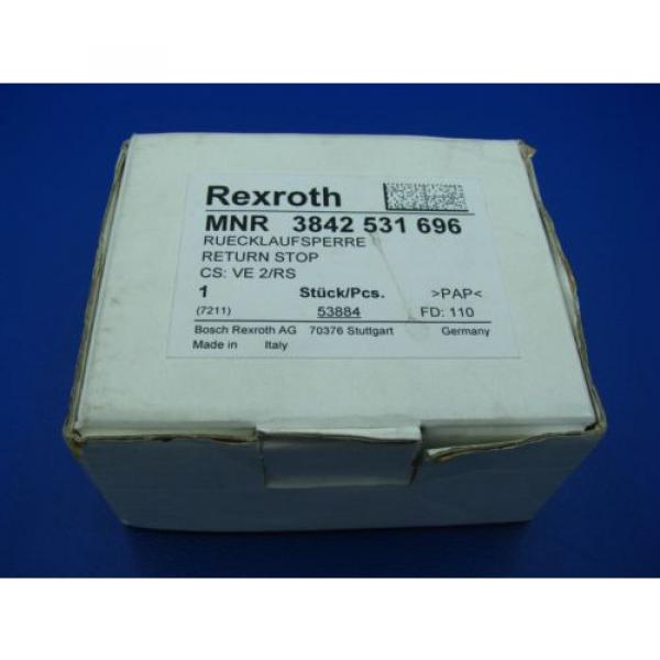 Bosch Egypt Mexico Rexroth VE2/RS Return Stop  3842531696 NEW #1 image