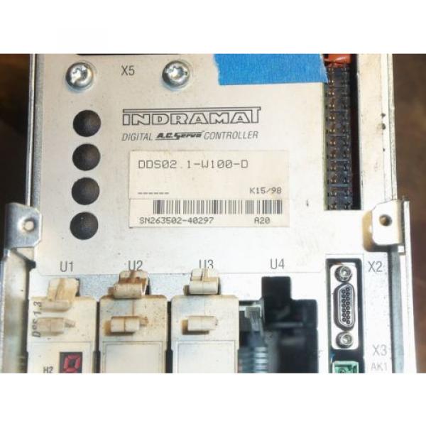 REXROTH Russia china INDRAMAT DDS02.1-W100-D POWER SUPPLY AC SERVO CONTROLLER DRIVE #21 #2 image