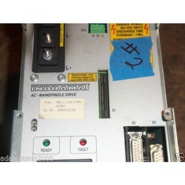 REXROTH Canada India Indramat  AC power supply Drive TDA1.1-100-3-AP0 servo apo CONTROLLER #2 image
