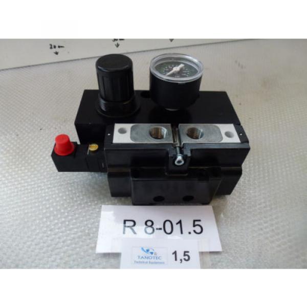 Rexroth Singapore Japan Compressed air unit R424E10391 with Pressure reducer 5/2-Wege 0820058761 #1 image