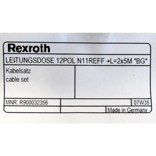 Rexroth India Japan Leitungsdose 12POL N11REFF +L=2x5M R900032356 Kabelsatz -unused- #2 image