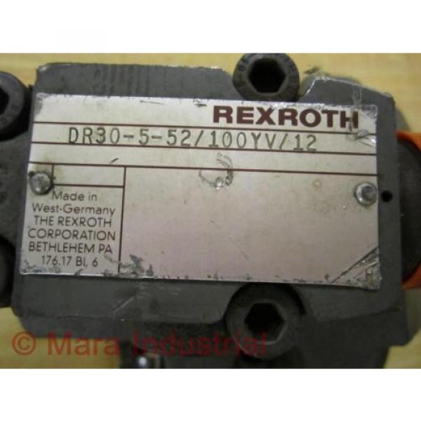 Rexroth India France Bosch Group DR30-5-52/100YV/12 Valve - Used #2 image