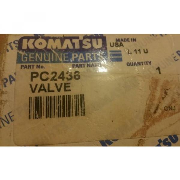 KOMATSU VALVE PART PC2436 OLD PN XA1987 #1 image