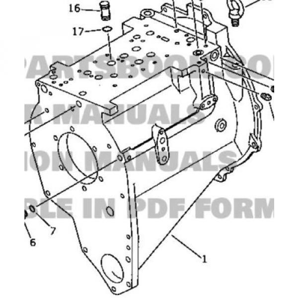 Komatsu 423-15-00100 NEW OEM Transmission Case Assembly for WA350-1, WA380-1 #6 image