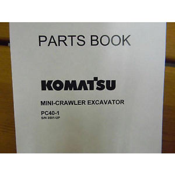 Komatsu PC40-1 mini excavator Parts Manual #1 image