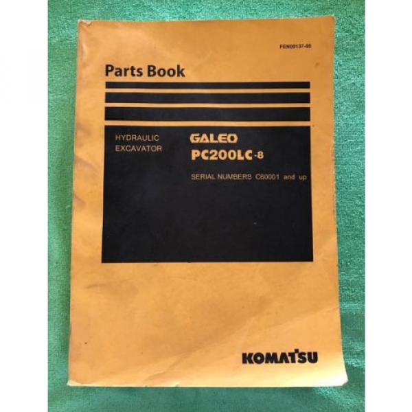 Komatsu PC200LC-8 Hydraulic Excavator Parts Book Manual s/n C60001 AND UP &amp; GIFT #1 image