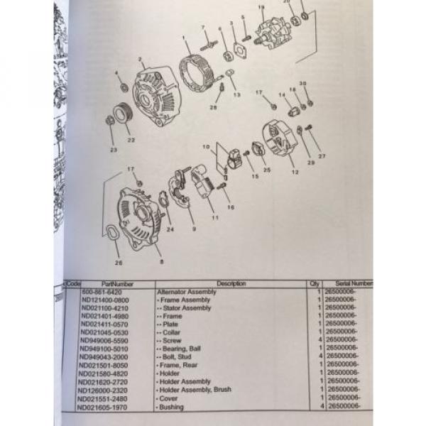 Komatsu PC200LC-8 Hydraulic Excavator Parts Book Manual s/n C60001 AND UP &amp; GIFT #4 image