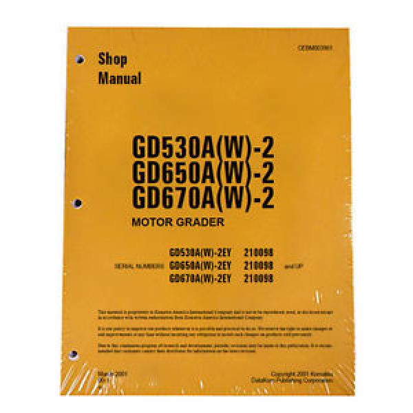 Komatsu Service GD530, GD650, GD670 Series Shop Manual #1 image