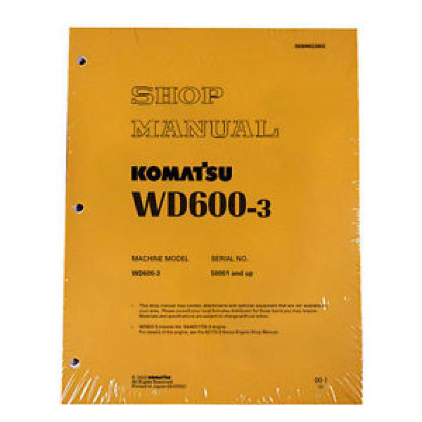 Komatsu Service WD600-3 Series Wheel Dozer Shop Manual #1 image