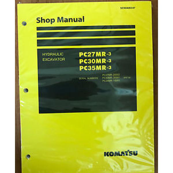 Komatsu Service PC27MR-3, PC30MR-3, PC35MR-3 Excavator Shop Manual NEW #1 #1 image