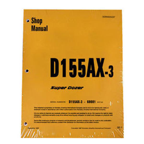 Komatsu D155AX-3 Series Dozer Service Shop Repair Printed Manual #1 image
