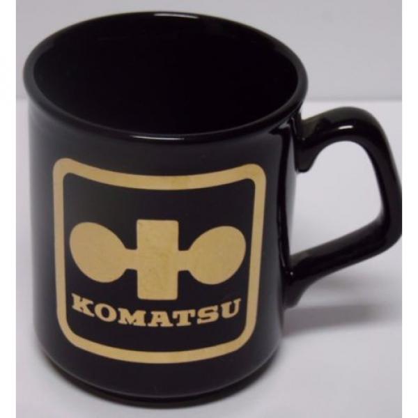 Vtg 1980s Japan Komatsu DOZER CONSTRUCTION EQUIPMENT Advertising Coffee Cup Mug #2 image