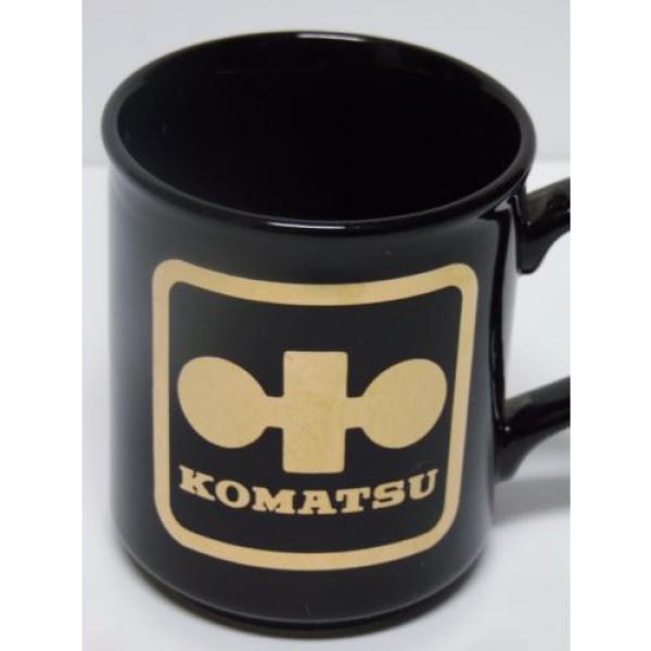 Vtg 1980s Japan Komatsu DOZER CONSTRUCTION EQUIPMENT Advertising Coffee Cup Mug #3 image