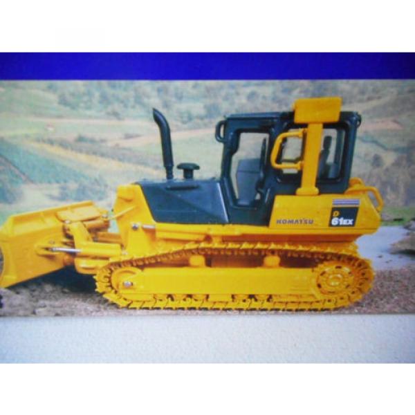Komatsu D61EX Bulldozer with Metal Tracks Scale Models Die Cast Licenced #3 image