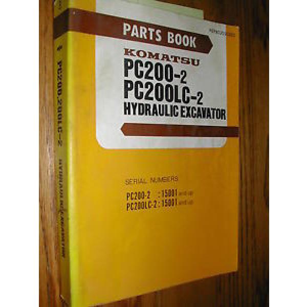 Komatsu PC200-2 PC200LC-2 PARTS MANUAL BOOK CATALOG EXCAVATOR HYD. PEPB02050203 #1 image