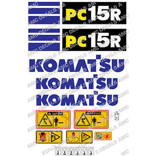 KOMATSU PC15R SET DI ADESIVI DECAL SCAVATRICE #1 image