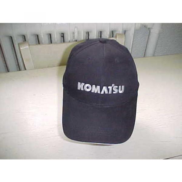 Komatsu Cloth Hat Black White Baseball Stitched Cap Heavy Equipment #1 image