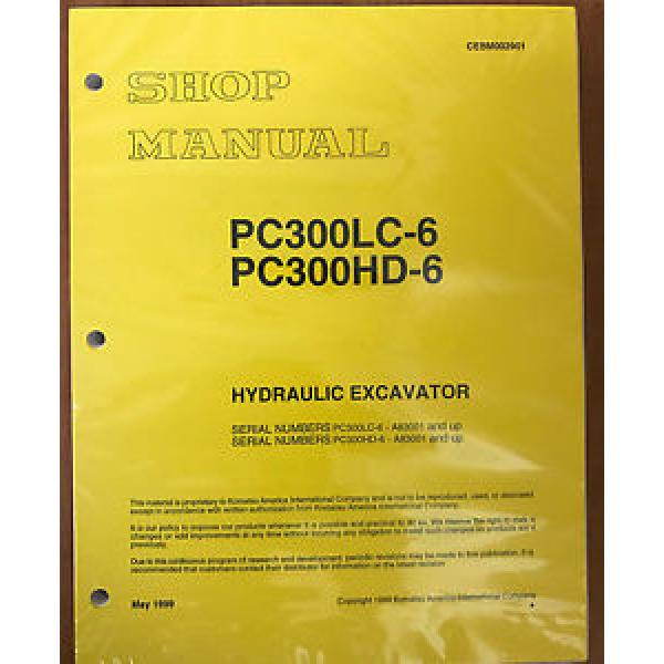 Komatsu PC300HD-6LE, PC300LC-6LE Service Repair Printed Manual #1 image