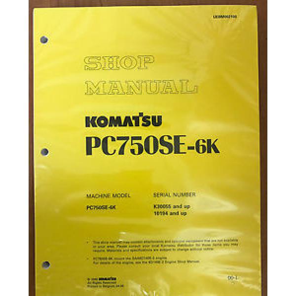 Komatsu PC750SE-6K Service Shop Manual Repair Book #1 image