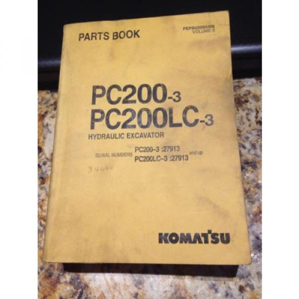 Komatsu PC200-3, PC200LC-3 Hydraulic Excavator Parts Book Volume II #1 image