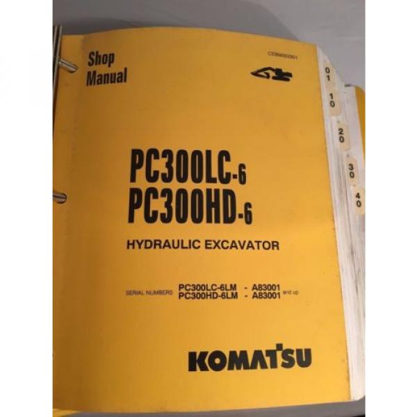 OEM Komatsu PC300LC-6 PC300HD SHOP SERVICE REPAIR Manual Book #2 image