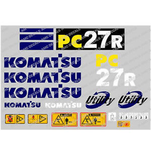 KOMATSU PC27R BAGGER-AUFKLEBER-AUFKLEBER-SATZ #1 image
