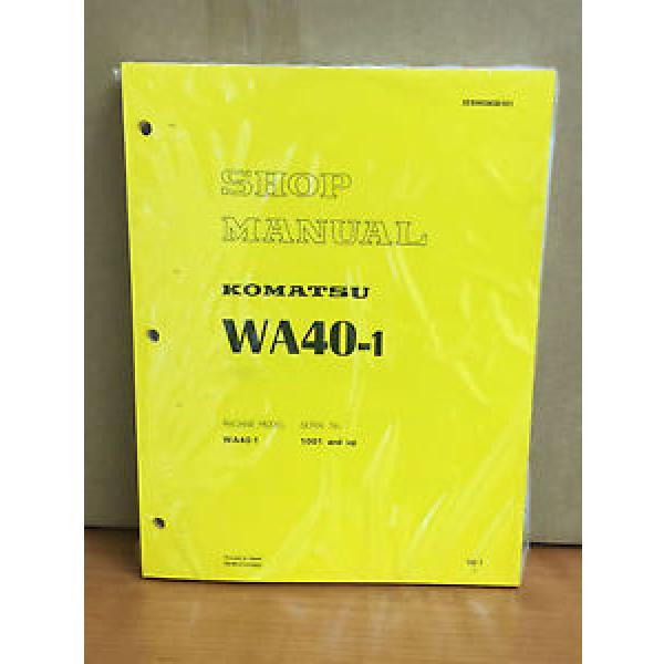 Komatsu WA40-1 Wheel Loader Shop Service Repair Manual #1 image