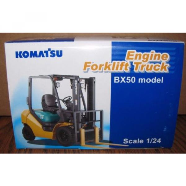 KOMATSU BX50 Engine Fork Lift Truck Toy 1/24 Die Cast Metal Collectible  HTF #2 image