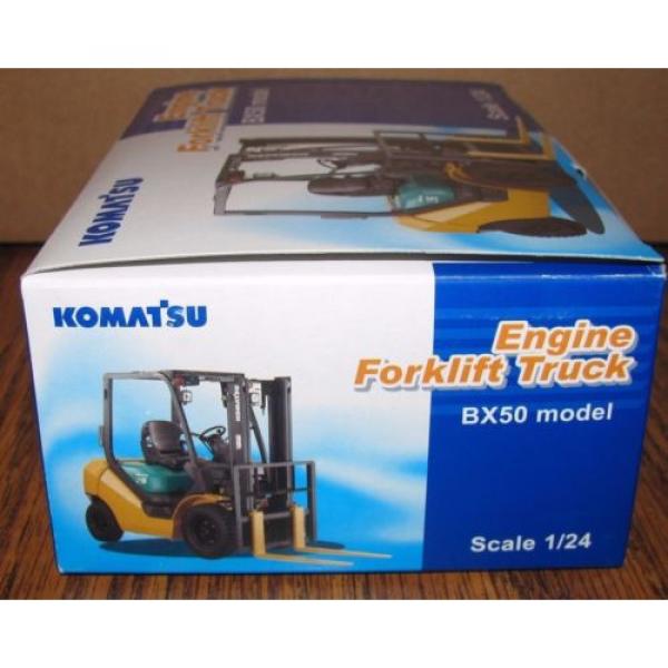 KOMATSU BX50 Engine Fork Lift Truck Toy 1/24 Die Cast Metal Collectible  HTF #8 image
