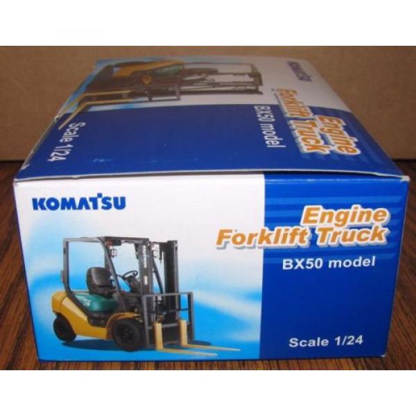 KOMATSU BX50 Engine Fork Lift Truck Toy 1/24 Die Cast Metal Collectible  HTF #9 image